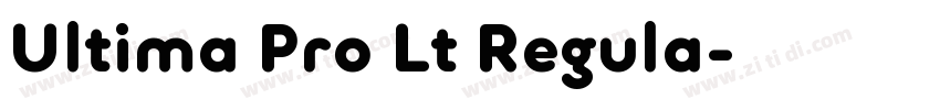 Ultima Pro Lt Regula字体转换